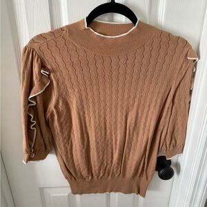 Ann Taylor Camel Knit Sweater